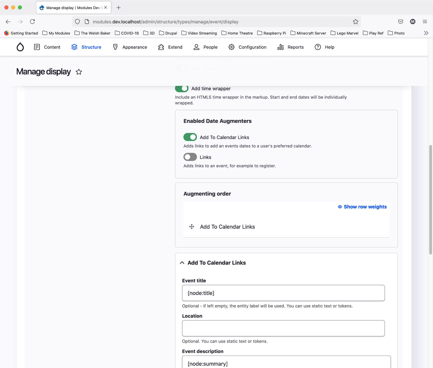 Interface for configuring date formatters