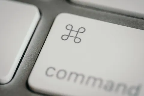 Command key on a Mac keyboard