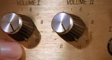 Dials on an amp where the numbers go up to 11